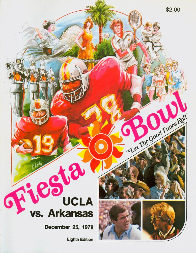 1978 UCLA vs. Arkansas Fiesta Bowl front cover