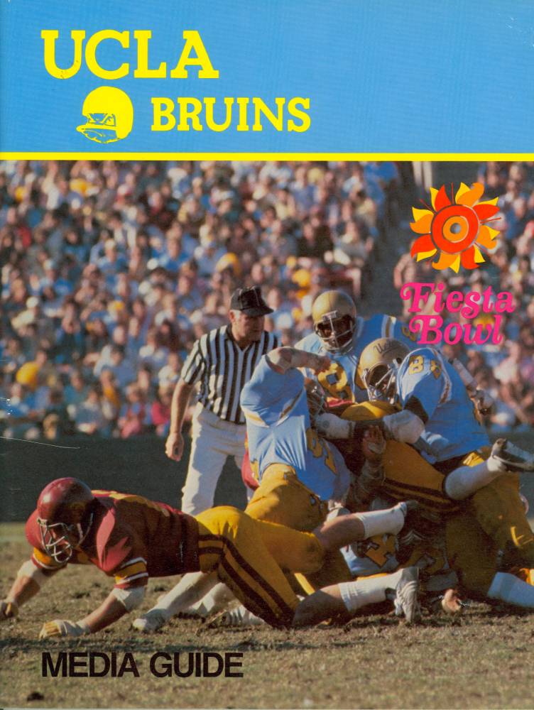 1978 UCLA vs. Arkansas fiesta bowl media guide front cover