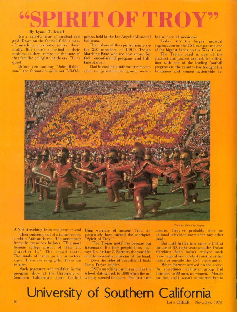 1978 UCLA vs. USC lets cheer pg 16