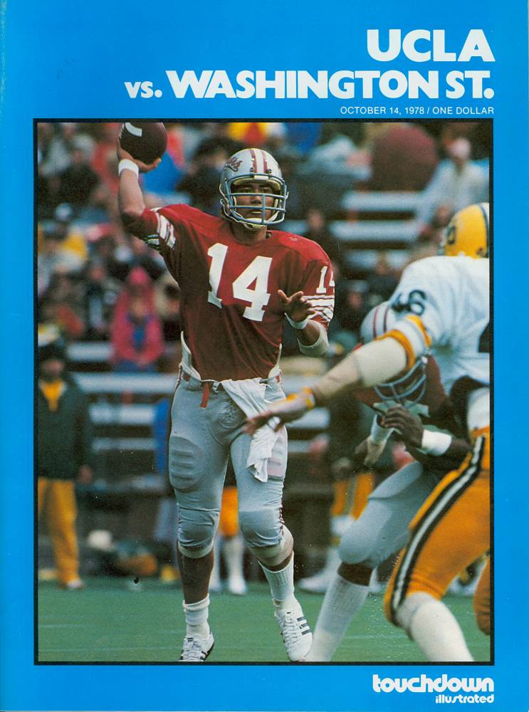 1978 UCLA vs. WSU Touchdown front cover