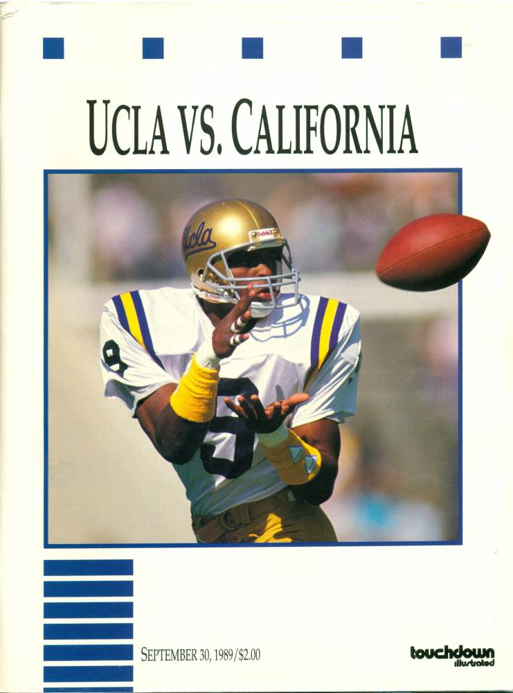 1989 Football Program Cal 5-30-89-1