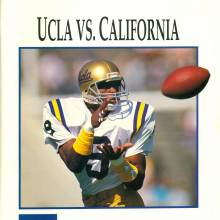 1989 Football Program Cal 5-30-89-1