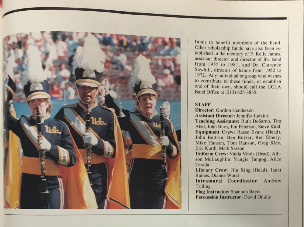 1987 FB Program Band Photo 2