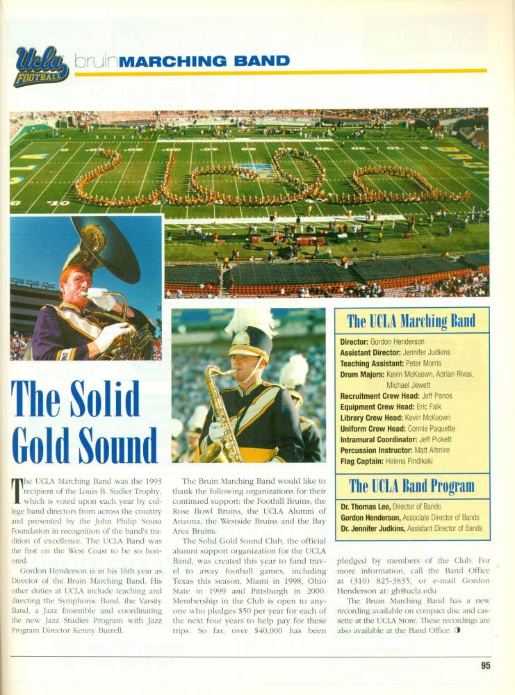 1997 Football Program Houston 10-4-3