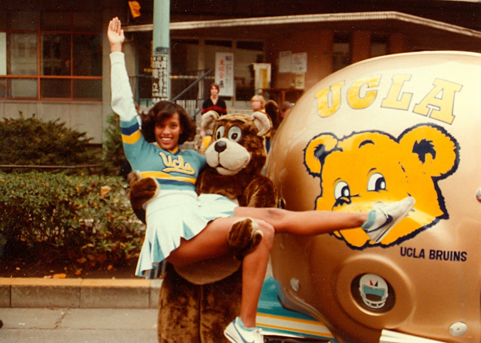 Cheerleader and Joe Bruin