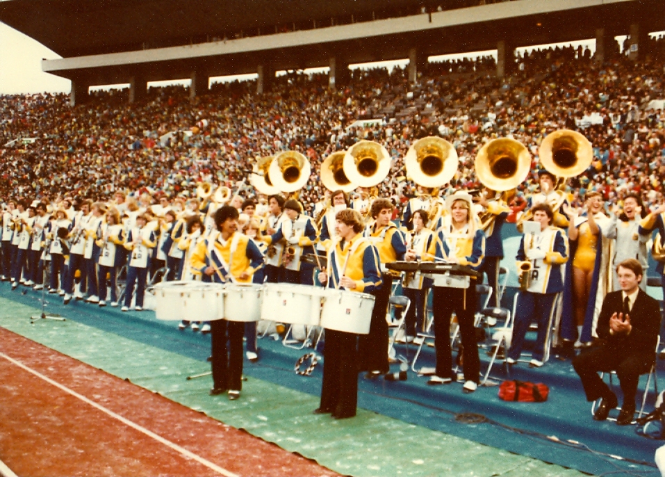 Band before Halftime Show at Sideline