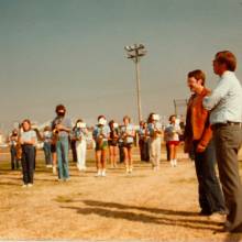 People Standing by the Band Rehearsal