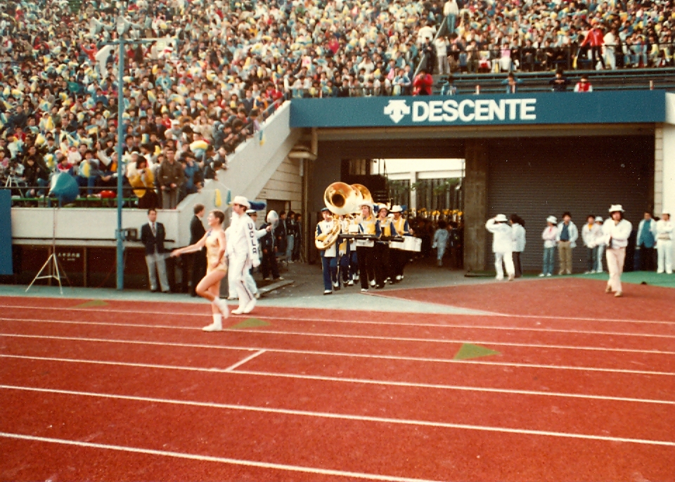 UCLA Band Marching into Stadium