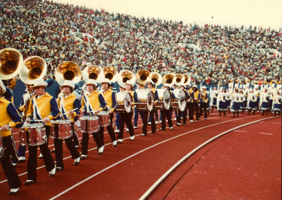 Marching into Stadium - Drumline