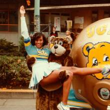 Cheerleader and Joe Bruin