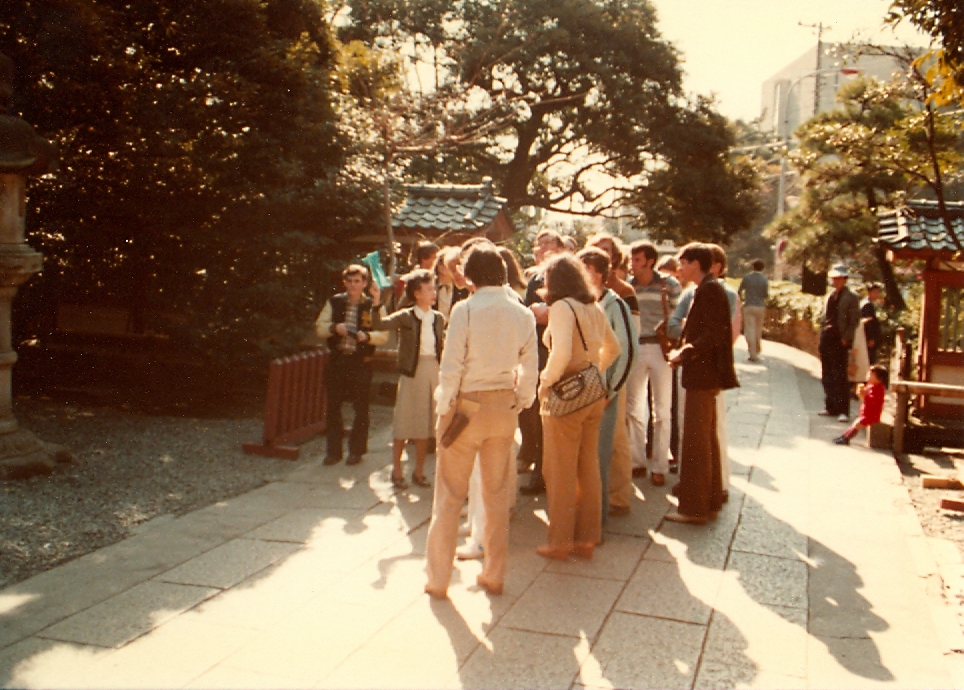 Group at a Temple in Kamakura