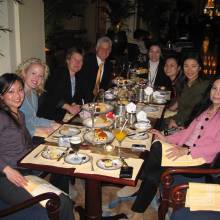 High Tea in the Peninsula Hotel with our hosts