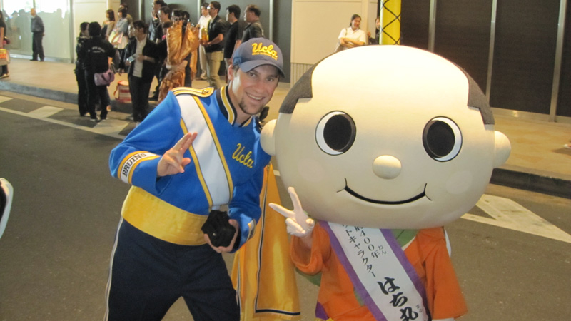 Kelly Flickinger with Mascot