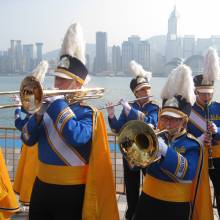 Performing at the Avenue of Stars, Hong Kong, February 2008