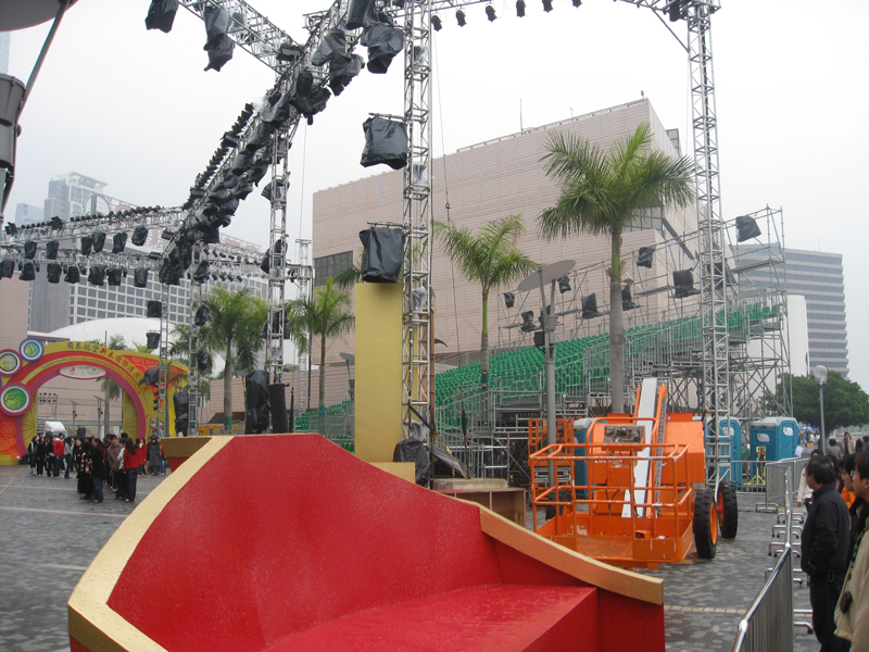 Stage construction, Hong Kong, 2008