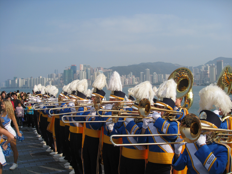 Performing at the Avenue of Stars, Hong Kong, February 2008