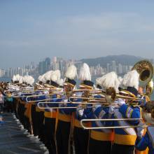 Performing at the Avenue of Stars, Hong Kong, February 2008