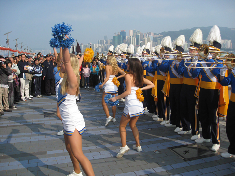 Performing at the Avenue of Stars, Hong Kong, February 2008