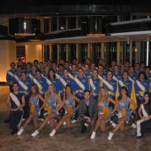 Group photo at hotel, Hong Kong, February 2008