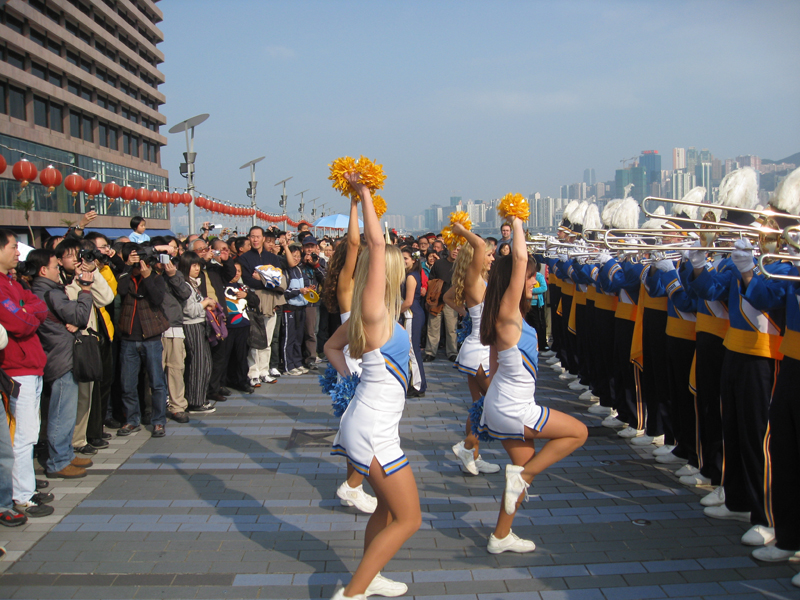 Performing at the Avenue of Stars, Hong Kong, February 2008