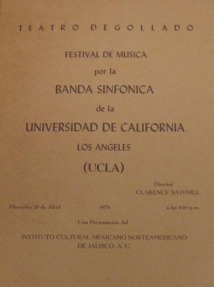 1970 Mexico Program Cover