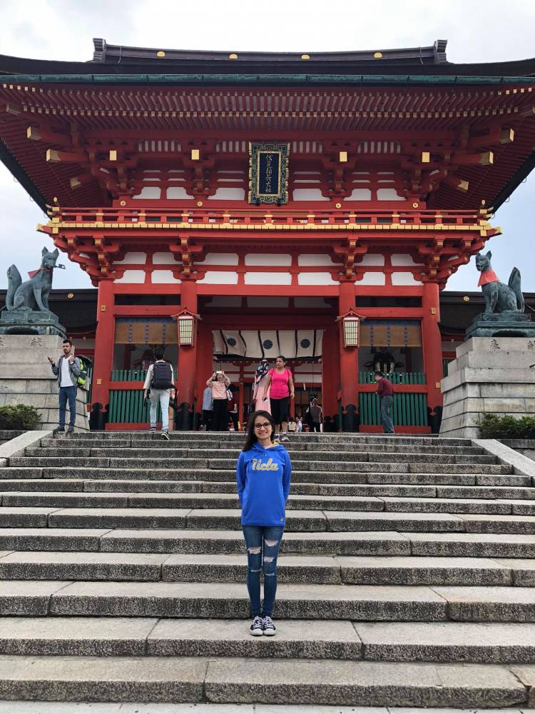 Tanya Alam at the Fushima Inari Shrine