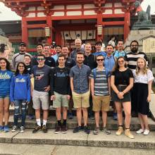 The full group at the Fushima Inari Shrine