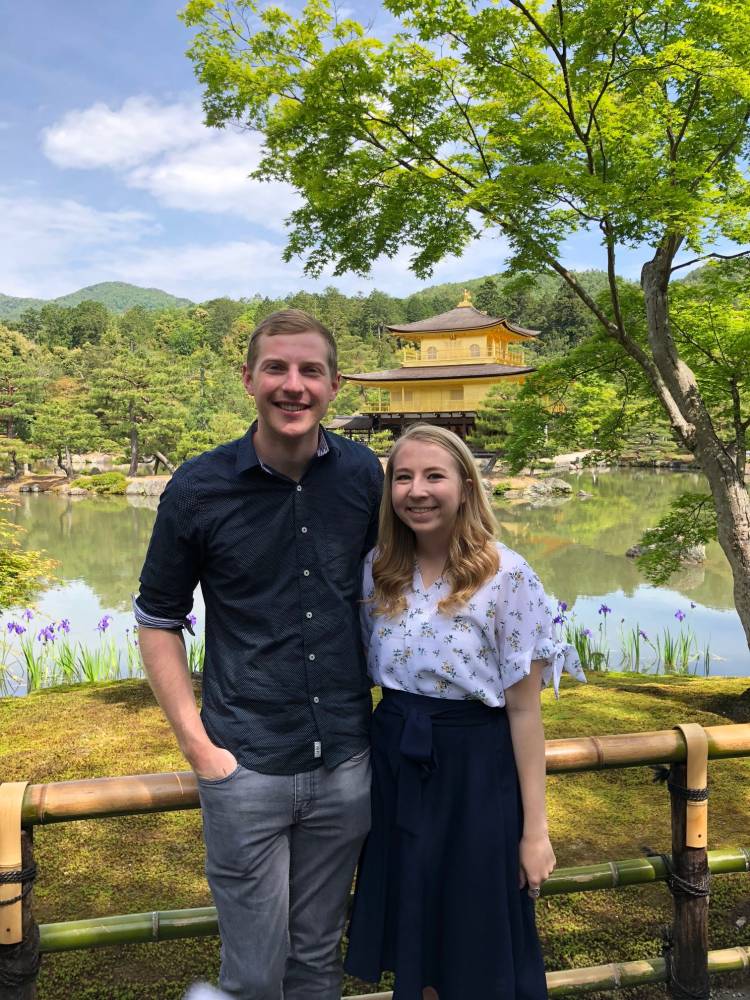 John Malchar and Christina Martin at the Golden Temple