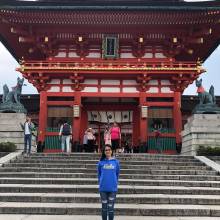 Tanya Alam at the Fushima Inari Shrine