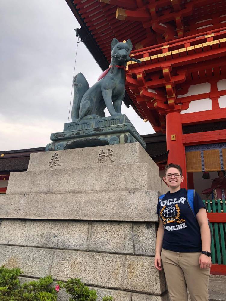 Erin Freise at the Fushima Inari Shrine