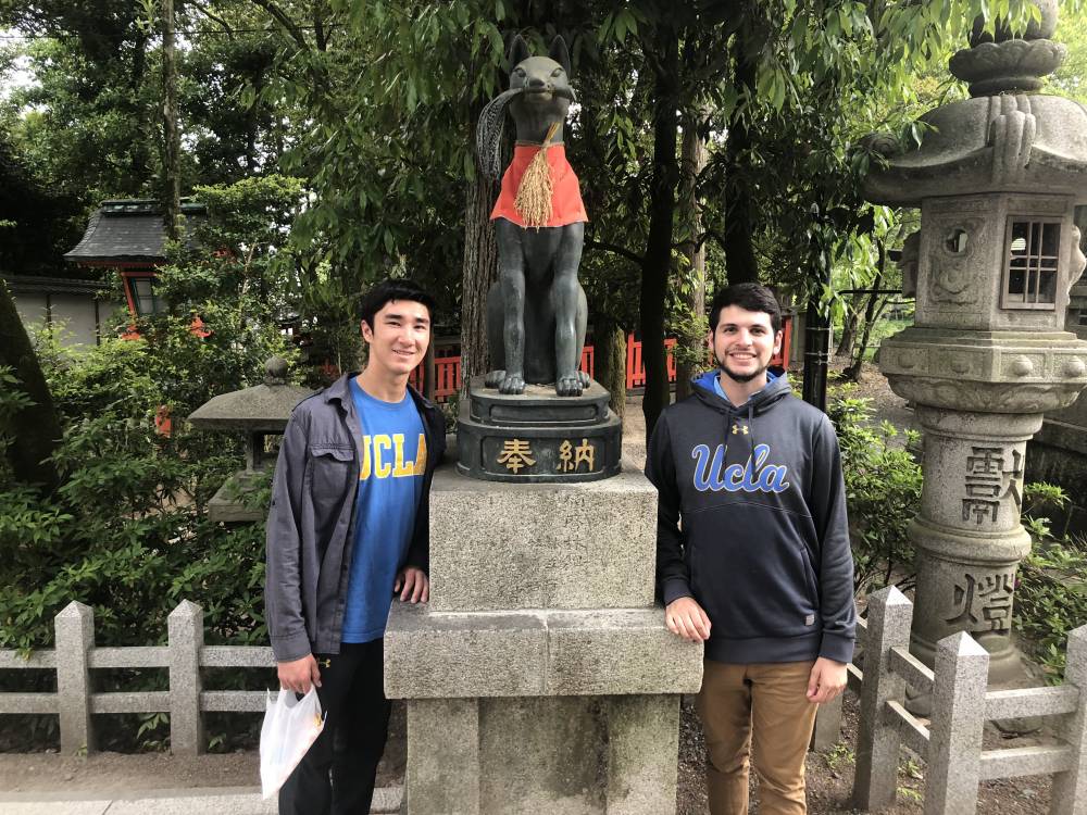 Brandon Free and Jared Brock at the Fushima Inari Shrine