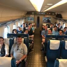 Shikansen - On the bullet train on the way to Kyoto