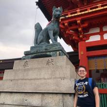 Erin Freise at the Fushima Inari Shrine