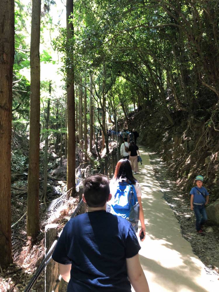 Walking up to the Iwatayama Monkey Park in Arashiyama