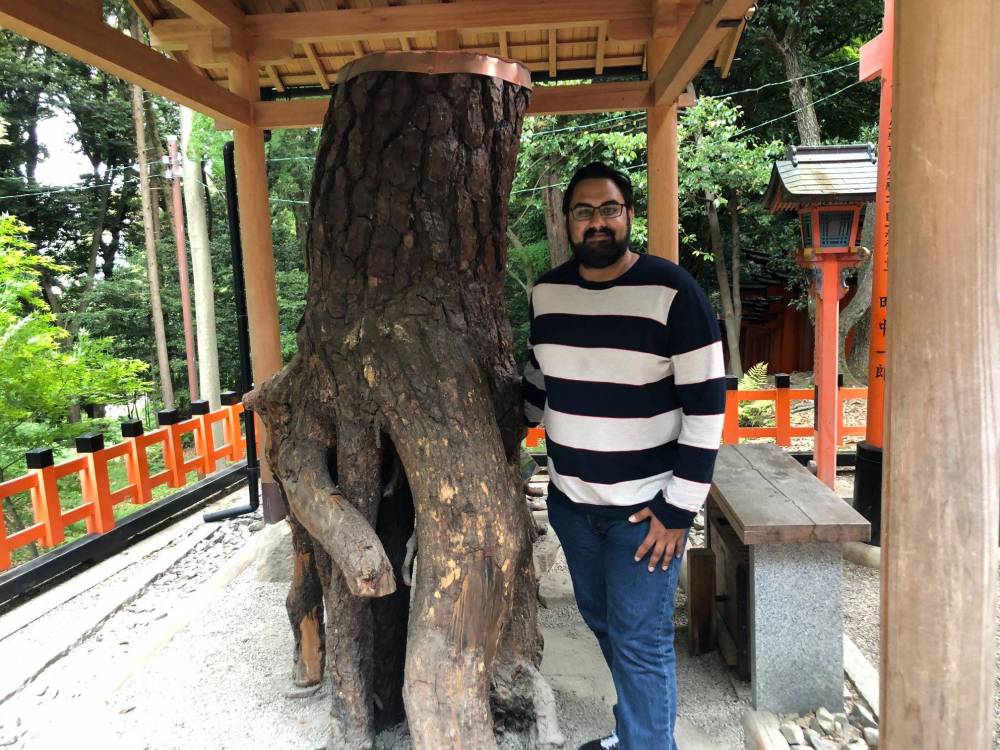 Sukhi Bassi at the Fushima Inari Shrine