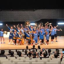 Rehearsal during our first day there
