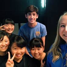 Brendan James and Christina Martin with new friends