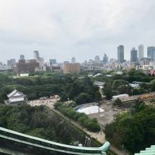 View of Nagoya from the top of Nagoya Castle