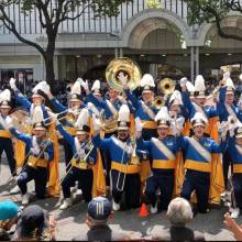 The final formation of the Band's show during the Parade