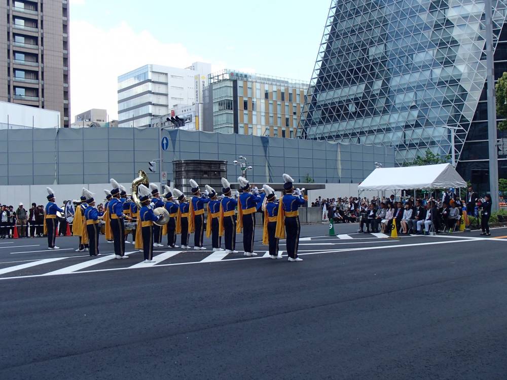 Playing for the dignitaries