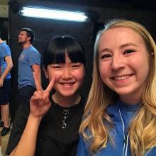Christina with a friend