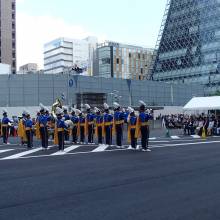 Playing for the dignitaries