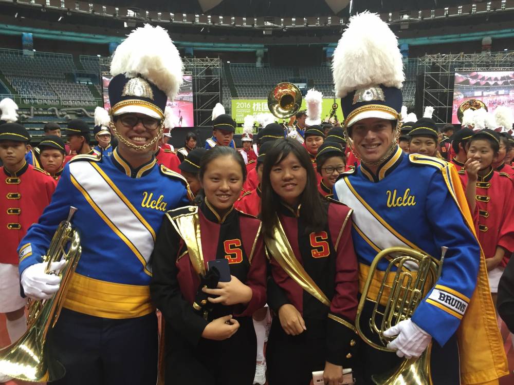 Patrick Chesnut and Nick Thompson with Taiwan friends