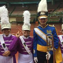 Steven King with members of the Suranaree Band from Thailand