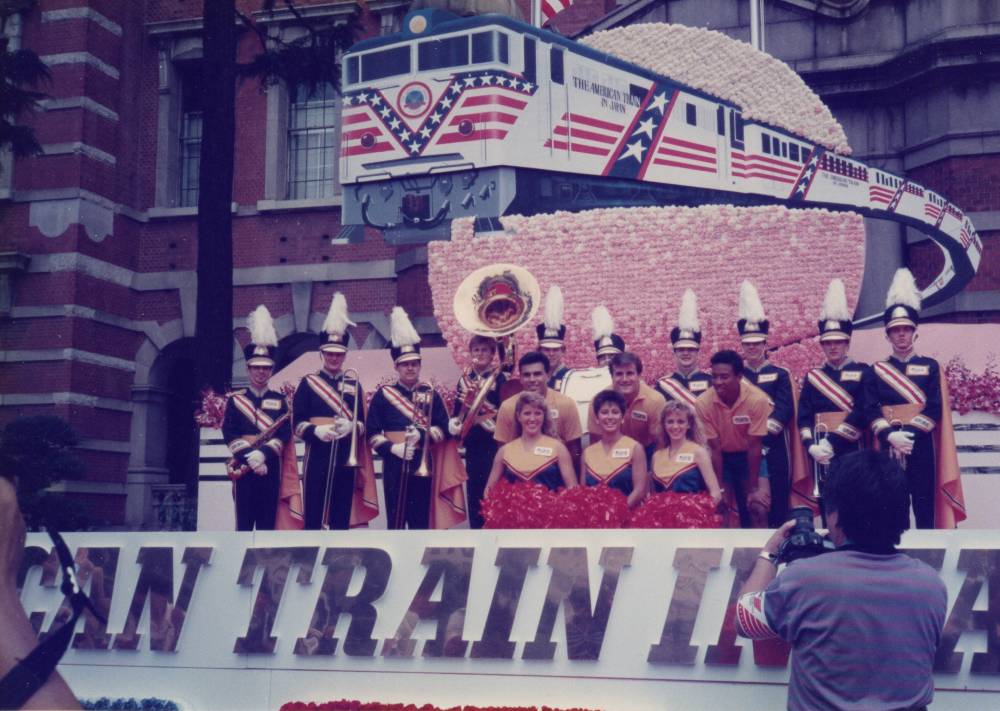 in front of Tokyo station - opening event