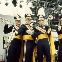 Band in Tokyo performing at "American Train in Japan" event, 1988