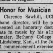 1959 051459 Sawhill Honorary Doctorate