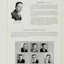 Kenneth Piper's Message: "...reorganization and uniforming of Band". 1929 Yearbook, page 40