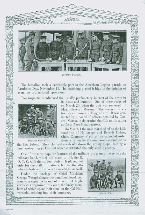 Bugle Corps, 1922 Yearbook, page 56