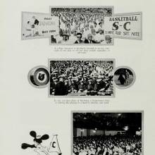 Band in stands, 1929 Yearbook, page 144
